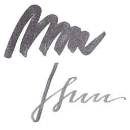 Diamine Shimmer Fountain Pen Ink - Moon Dust swatch