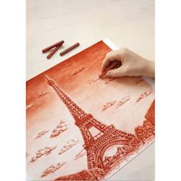 Sketch made with Conté à Paris Sketching Wood Box Set