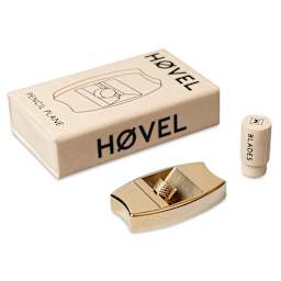 Makers Cabinet Hovel Pencil Sharpener - 3/8" x 2" x 1-1/8", sharpener with packaging