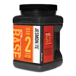Jesmonite AC730 Micro-Concrete - Base, Charcoal Black, XS, 2.25 kg Jar right side of container
