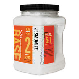 Jesmonite AC730 Micro-Concrete - Base, Silver Grey Granite, XS, 2.25 kg Jar right side of bottle