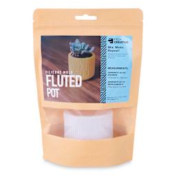 Jesmonite Silicone Pot Mold - Fluted Pot front of packaging