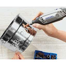 Dremel Mega Accessory Kit -  Example of Use marking metal 