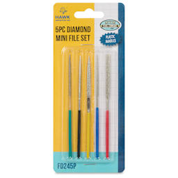 Hawk Diamond Files - Mini, Set of 5 front of packaging