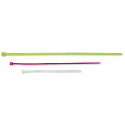 Enkay Nylon Cable Ties - Pkg of 100, Assorted Colors, Assorted Lengths - one of each