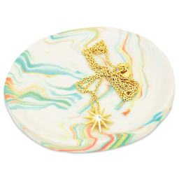 Sculpey III Oven Bake Clay Trinket Dishes Kit - marbled trinket dish