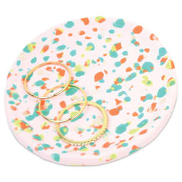 Sculpey III Oven Bake Clay Trinket Dishes Kit - terrazo trinket dish