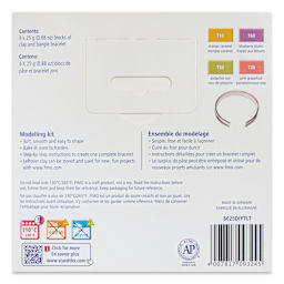 Staedtler Fimo Made By You Bracelet Kit - back of packaging