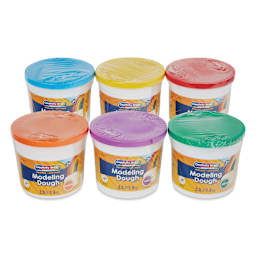 Creativity Street Modeling Dough - Assorted Colors, 3.3 lbs, Set of 6 - closed