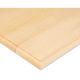 Foggy Bottom Woodworks Basswood Plaque - Rectangle, 8" x 10" close up to show edge