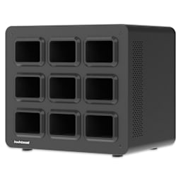 KwikBoost EdgePower Desktop Charging Station System - Heavy Use Set, 9-bay charging base.