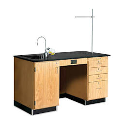 Diversified Spaces Instructor's Desk, front view of the 5 feet desk.  
