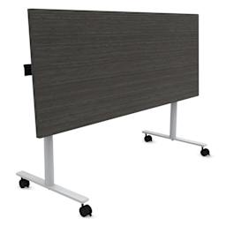 Safco Jurni Flip-Top Table with Casters - Asian Night, 24" x 60", top folded