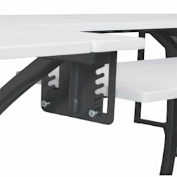 Studio Designs Pro Stitch Sewing Table - Charcoal/White, close up of sewing platform