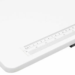Studio Designs Rollaway II Sewing Table - Black/White, corner close-up