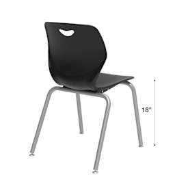 WB Mfg Sconnie 4-Legged Chair - 18" seat height