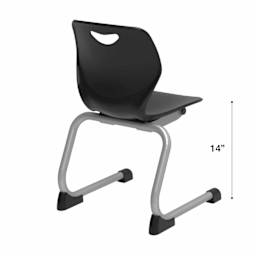 WB Mfg Sconnie Cantilever Chair, seat height 14".