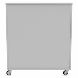 WB Mfg Tote Storage Cabinet - Folkstone Gray, 42" x 48", back of cabinet