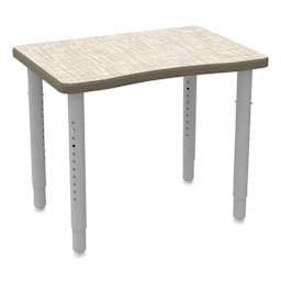 WB Mfg ELO Plymouth II Desk - Vision Vava Top, Medium, at an angle