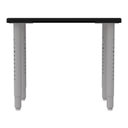 WB Mfg ELO Plymouth II Desk - Hardrock Maple Top, Medium, side view