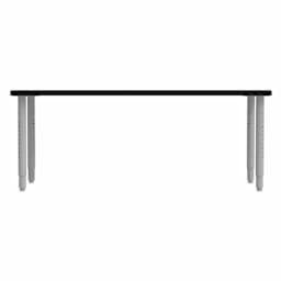 WB Mfg ELO Rectangle Table - Hardrock Maple Top, Medium, side of table