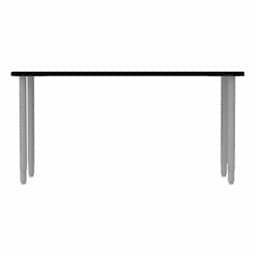 WB Mfg ELO Rectangle Table - Hardrock Maple Top, Tall, side of table