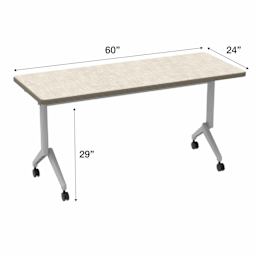 WB Mfg Flip Top Table - Vision Vava Top, 24" x 60" x 29"