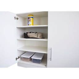 Whitney Brothers White Lockable Wall Cabinet (Cabinet with supplies inside)