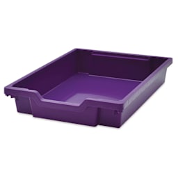 Gratnells Makerspace Cart - Silver with Plum Purple - Shallow Tray
