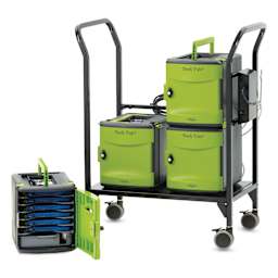 Copernicus Tech Tub2 Modular Charging & Storage Cart - 24-Device Cart, 3 units on cart and one on floor