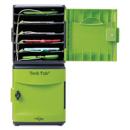 Copernicus Tech Tub2 Charging Storage Box - 10-Device holder, one door open