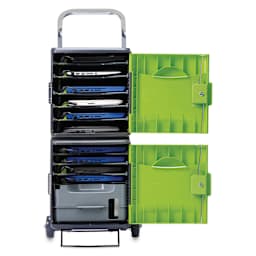 Copernicus Tech Tub2 Charging Storage Box -10-Device USB-C Trolley, open