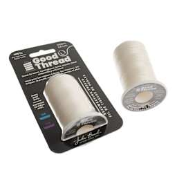 John Bead Good Nylon Beading Thread - Ivory showing both in and out of packaging