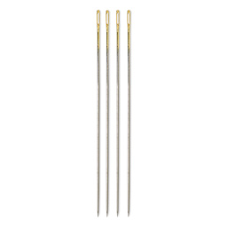 Tulip Needle Company Beading Needles - Embroidery, Size 10, four needles outside of the packaging