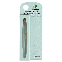 Tulip Needle Company Beading Needles - Tapestry, Assorted, Pkg of 3, front of the packaging