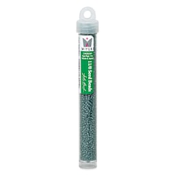 John Bead Miyuki Glass Seed Beads - Light Steel Blue, 22 g vial