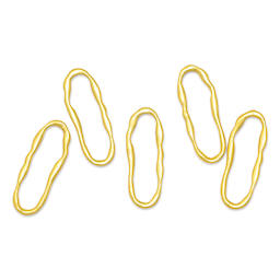 John Bead Beadwork Charms - Gold Organic Oval, Pkg of 5