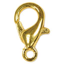 Craft Medley Lobster Claw Clasps - Gold, 10 mm, Pkg of 12