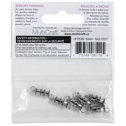 Craft Medley Barrel Clasps back of packaging