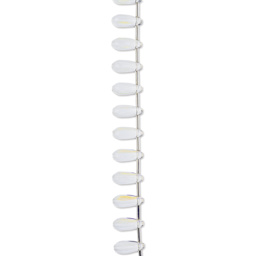 John Bead Crystal Lane DIY Glass Garden Bead Single Strand - Teardrops, Crystal Aurora Borealis