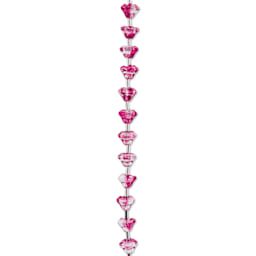 John Bead Crystal Lane DIY Glass Garden Bead Single Strand - Flowers, Red
