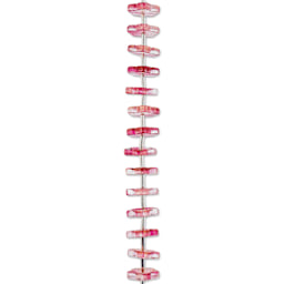 John Bead Crystal Lane DIY Glass Garden Bead Single Strand - Flower Caps, Red