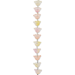 John Bead Crystal Lane DIY Glass Garden Bead Single Strand - Flowers, Assorted Colors