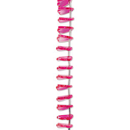 John Bead Crystal Lane DIY Glass Garden Bead Single Strand - Leaves, Pink