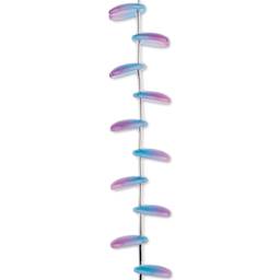 John Bead Crystal Lane DIY Glass Garden Bead Single Strand - Petals, Dark Blue and Purple