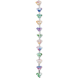 John Bead Crystal Lane DIY Glass Garden Bead Single Strand - Flowers, Assorted Colors