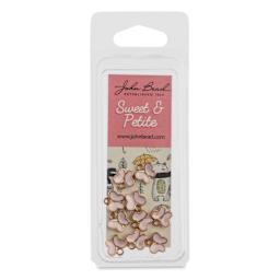 John Bead Sweet & Petite Enamel Charm - Butterfly, Pink, Pkg of 10 front of packaging