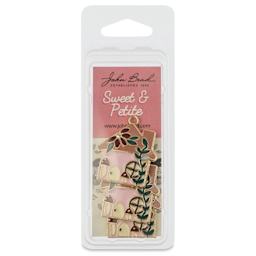 John Bead Sweet & Petite Enamel Charm - House, Pink, Pkg of 3 front of packaging