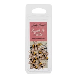 John Bead Sweet & Petite Enamel Charm - Bumblebee, Pkg of 8 front of packaging
