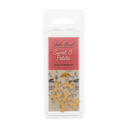 John Bead Sweet & Petite Metal Charms - Pkg of 6, Gold Bows front of packaging